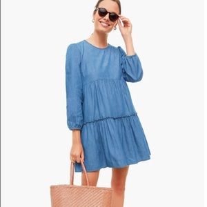 NWT Draper James chambray shift dress size Small